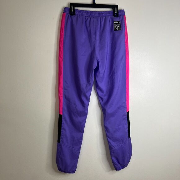 Puma TSF OG Retro Pants Women's Size M Purple Pink Black Sport Casual - Picture 3 of 10